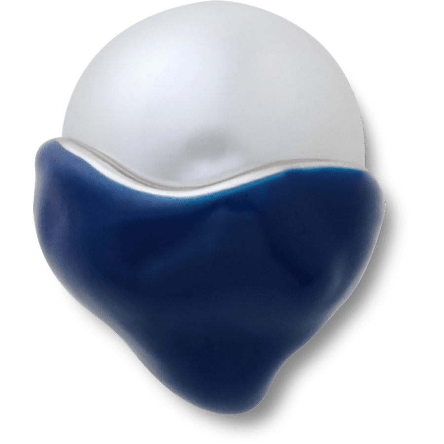 Blue Dipped Enamel SMT Pearl Jibbitz™ charms - Crocs