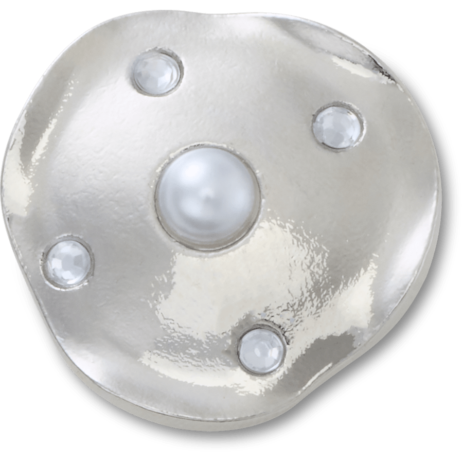 Silver and Pearl Disc Jibbitz™ charms - Crocs