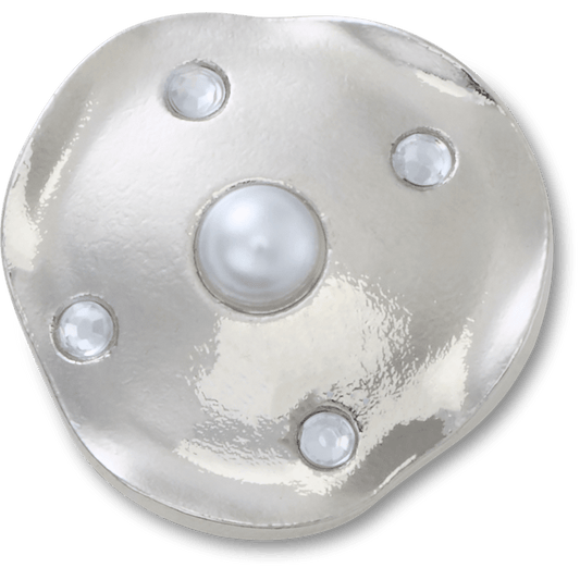Silver and Pearl Disc Jibbitz™ charms - Crocs