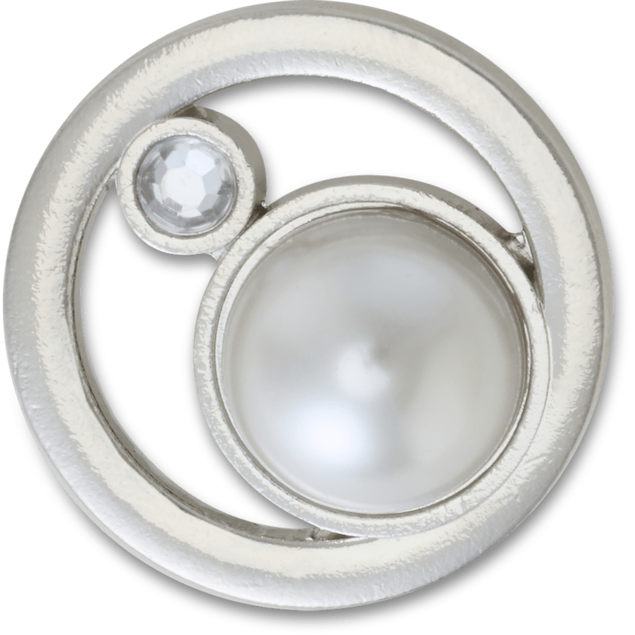 Silver Ring With Pearl Jibbitz™ charms - Crocs