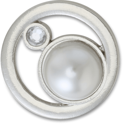 Silver Ring With Pearl Jibbitz™ charms - Crocs