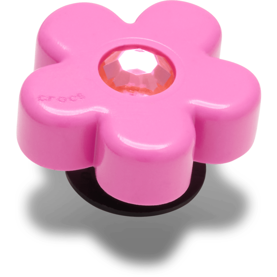 Bright Pink Flower With Gem Jibbitz™ charms - Crocs