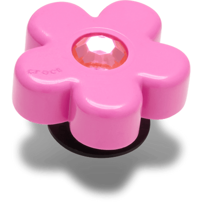 Bright Pink Flower With Gem Jibbitz™ charms - Crocs