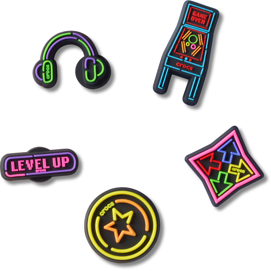 Level Up Gamer 5 Pack Jibbitz™ charms - Crocs