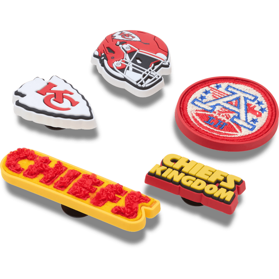 NFL Kansas City Chiefs 5 Pack Jibbitz Shoe Charm - Crocs