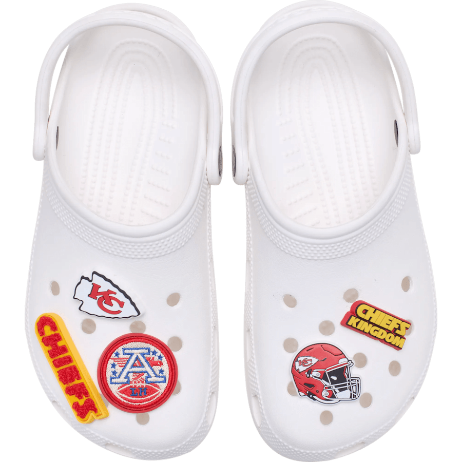 NFL Kansas City Chiefs 5 Pack Jibbitz Shoe Charm - Crocs