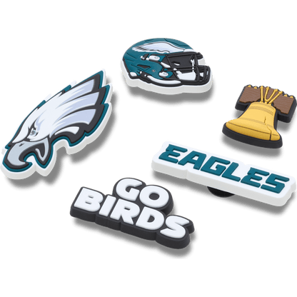 NFL Philadelphia Eagles 5 Pack Jibbitz Shoe Charm - Crocs