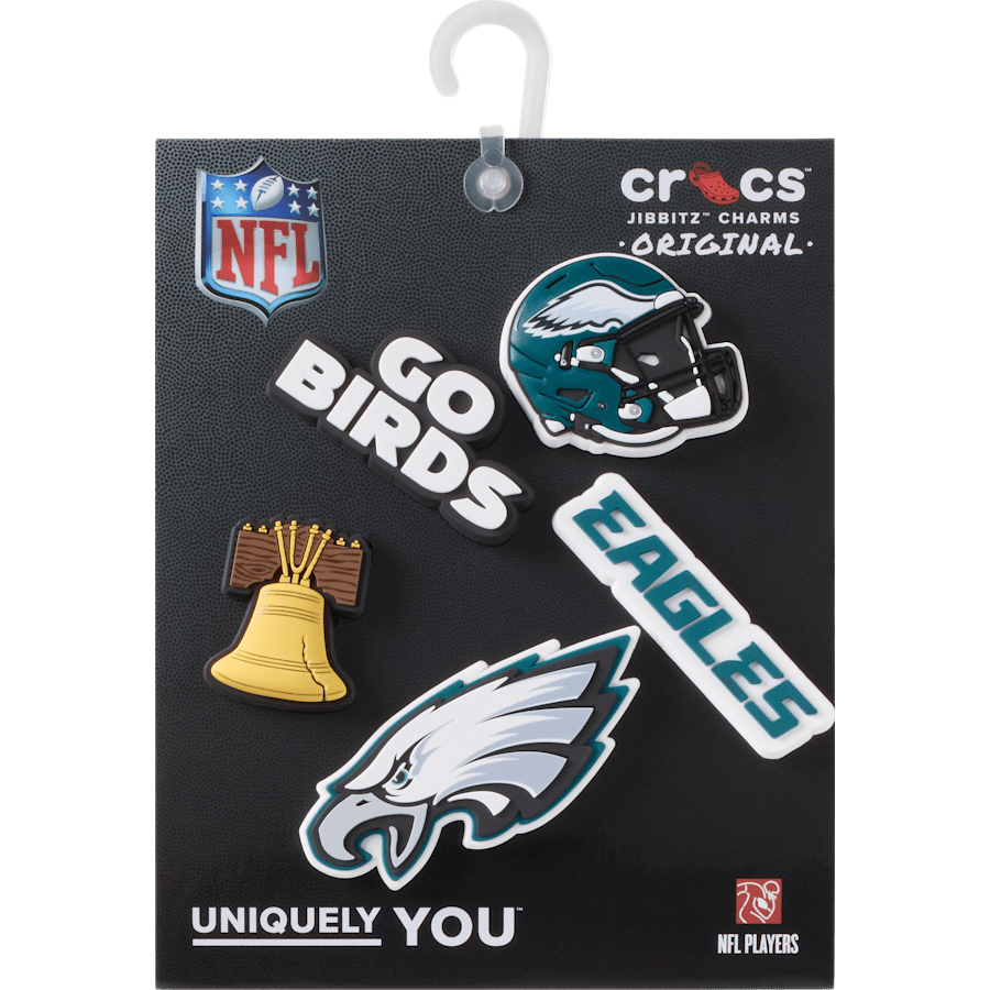 NFL Philadelphia Eagles 5 Pack Jibbitz Shoe Charm - Crocs