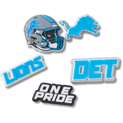 NFL Detroit Lions 5 Pack Jibbitz Shoe Charm - Crocs