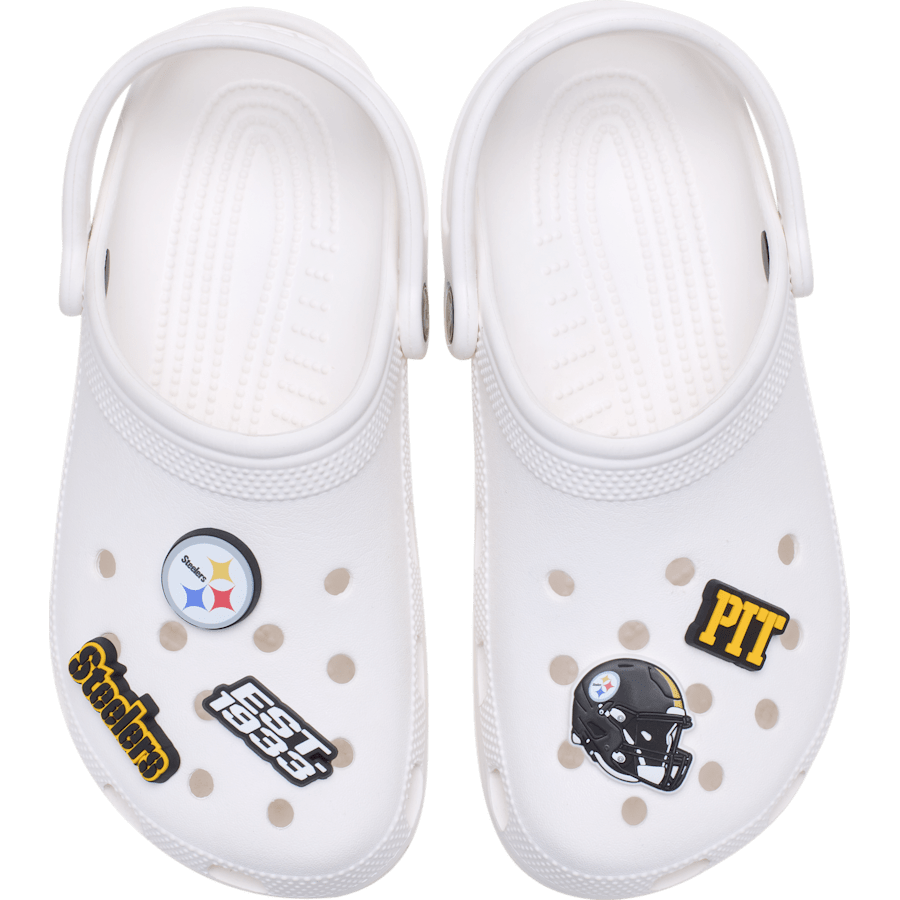NFL Pittsburgh Steelers 5 Pack Jibbitz Shoe Charm - Crocs