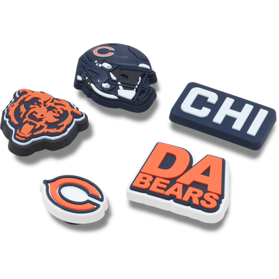 NFL Chicago Bears 5 Pack Jibbitz Shoe Charm - Crocs