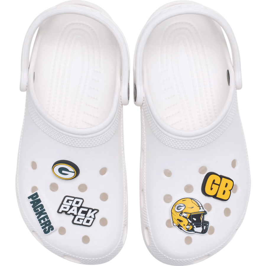 NFL Green Bay Packers 5 Pack Jibbitz Shoe Charm - Crocs