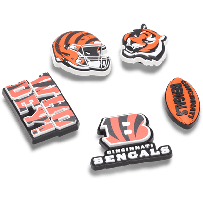 NFL Cincinnati Bengals 5 Pack Jibbitz Shoe Charm - Crocs