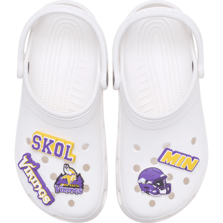 NFL Minnesota Vikings 5 Pack Jibbitz Shoe Charm - Crocs