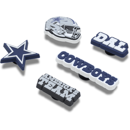 NFL Dallas Cowboys 5 Pack Jibbitz Shoe Charm - Crocs