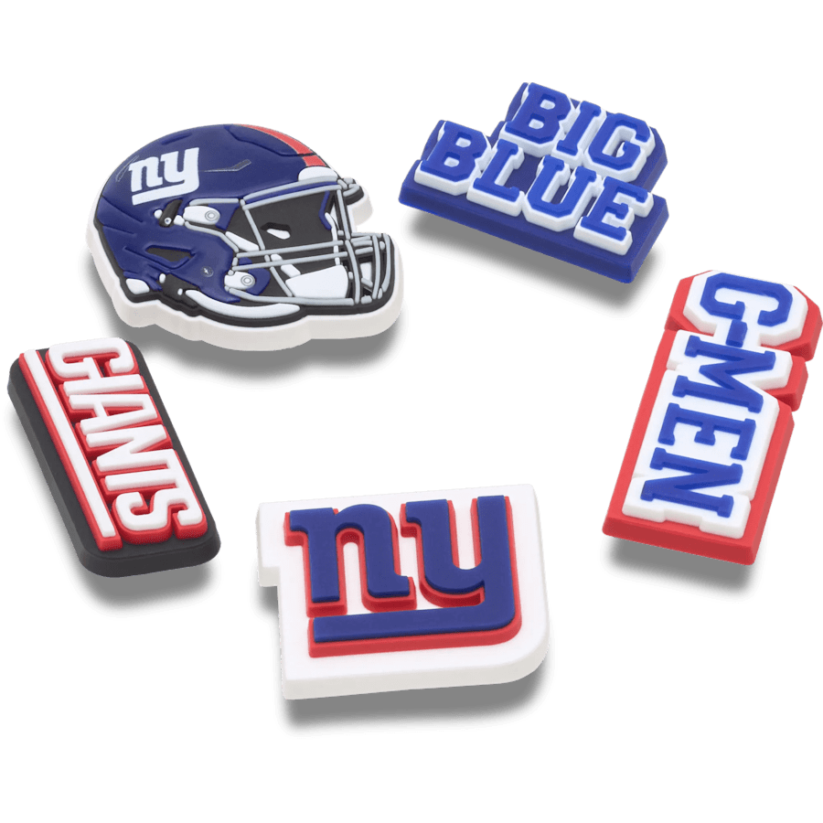 NFL New York Giants 5 Pack Jibbitz Shoe Charm - Crocs