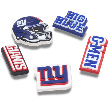 NFL New York Giants 5 Pack Jibbitz Shoe Charm - Crocs