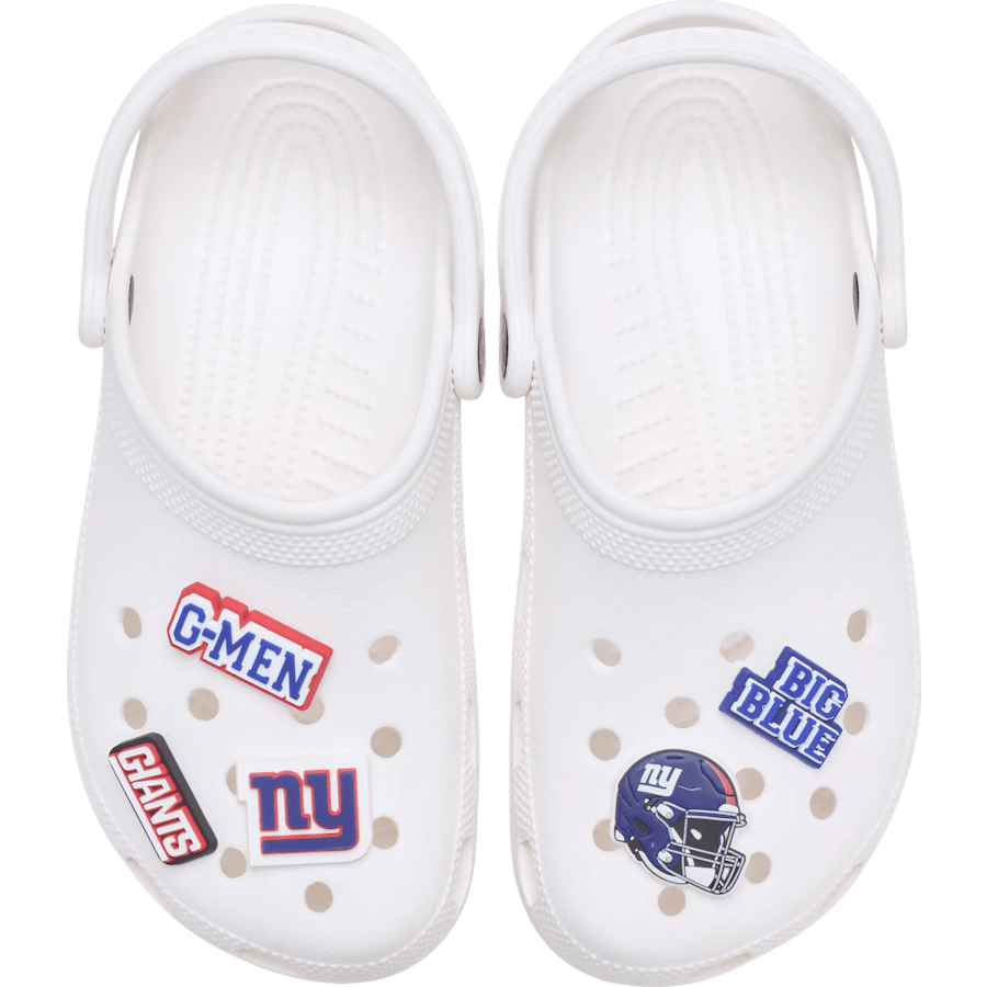 NFL New York Giants 5 Pack Jibbitz Shoe Charm - Crocs