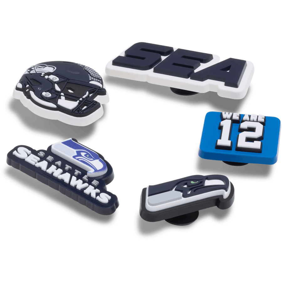NFL Seattle Seahawks 5 Pack Jibbitz Shoe Charm - Crocs