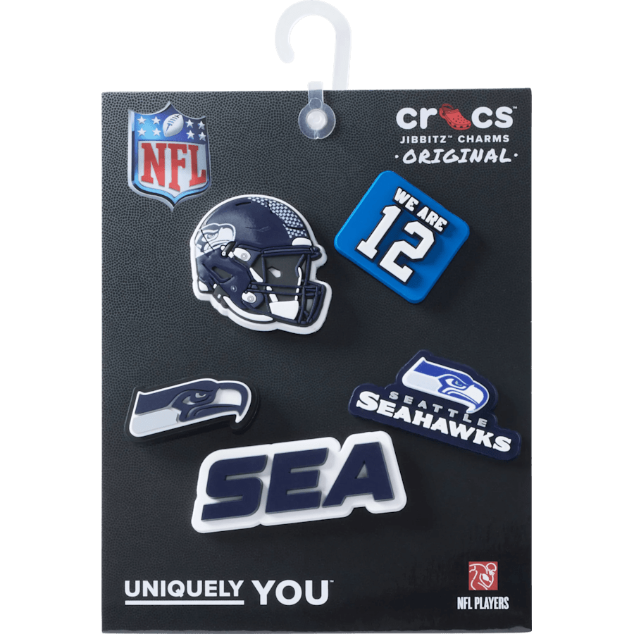 NFL Seattle Seahawks 5 Pack Jibbitz Shoe Charm - Crocs