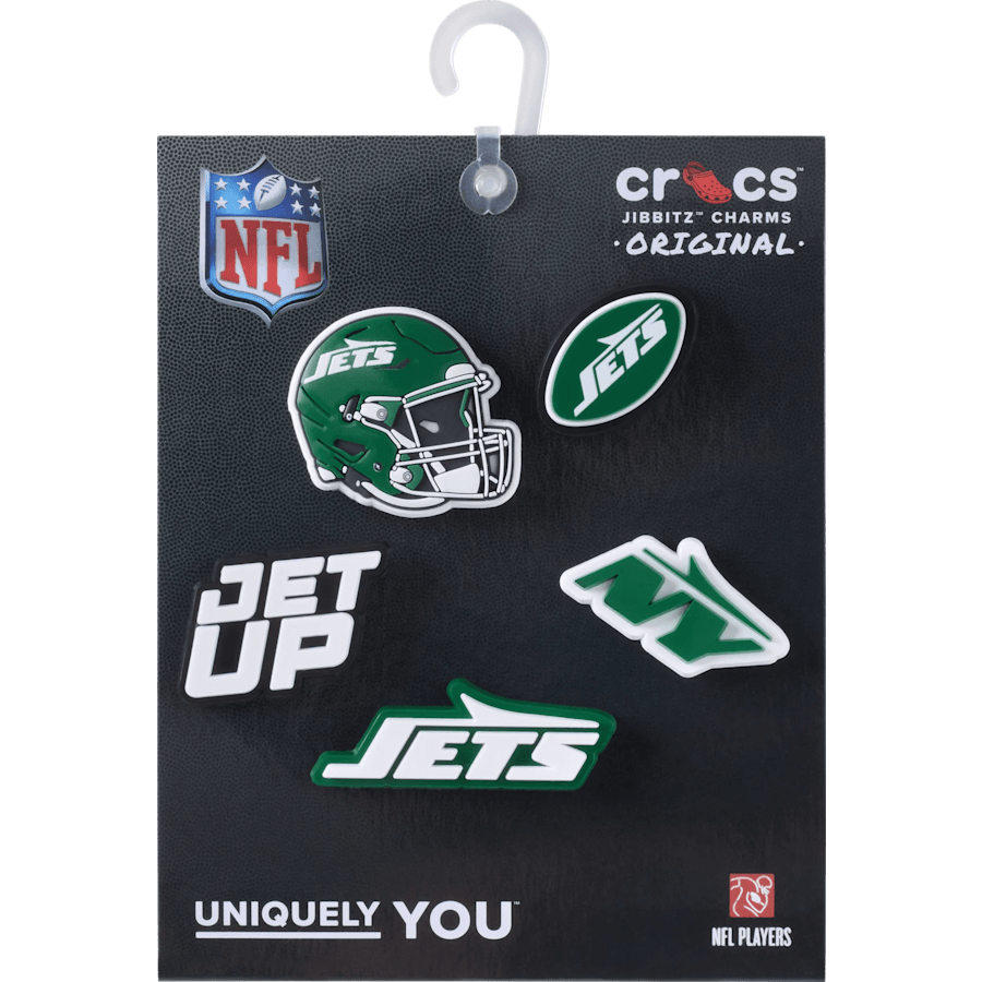 NFL New York Jets 5 Pack Jibbitz Shoe Charm - Crocs
