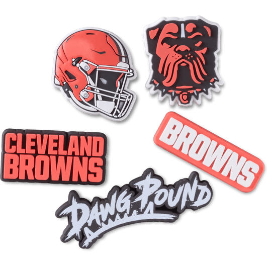 NFL Cleveland Browns 5 Pack Jibbitz Shoe Charm - Crocs