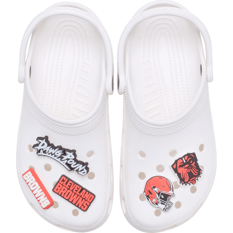 NFL Cleveland Browns 5 Pack Jibbitz Shoe Charm - Crocs