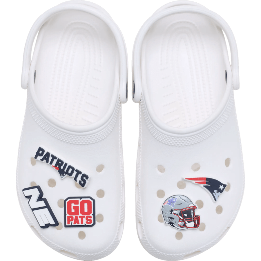 NFL New England Patriots 5 Pack Jibbitz Shoe Charm - Crocs