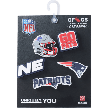 NFL New England Patriots 5 Pack Jibbitz Shoe Charm - Crocs