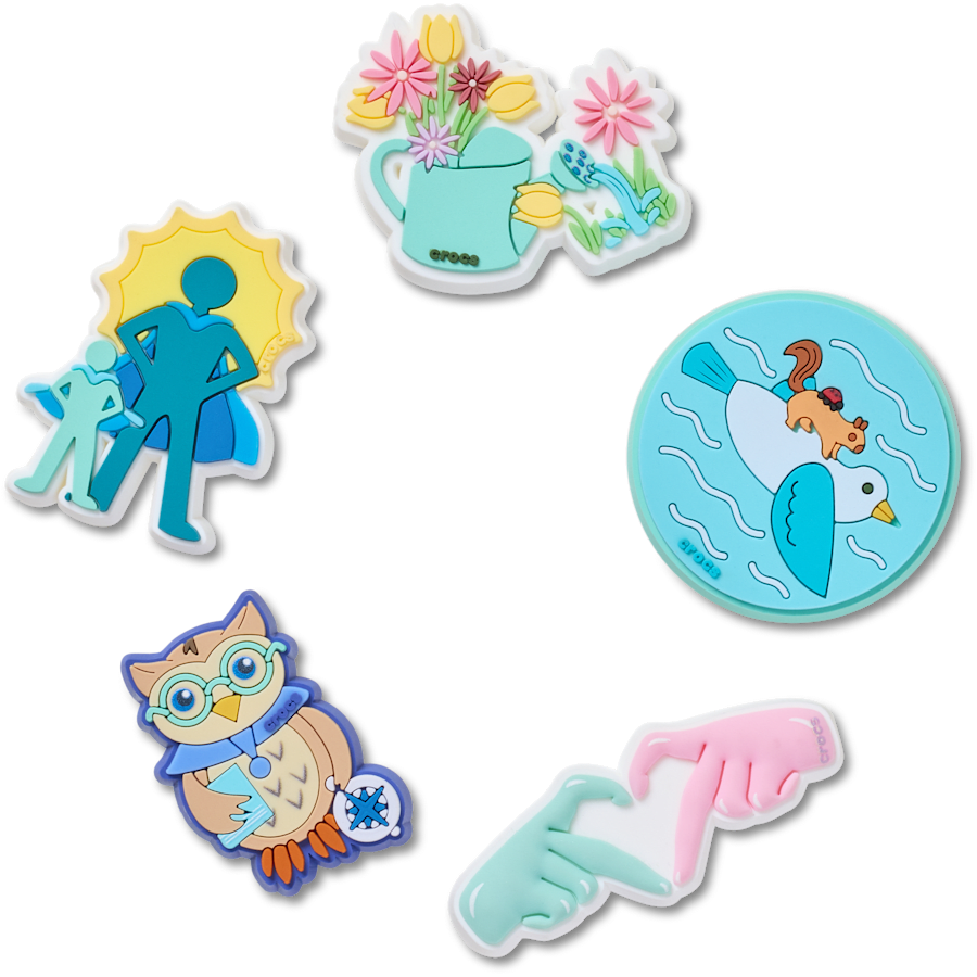Got Your Back 5 Pack Jibbitz™ charms - Crocs