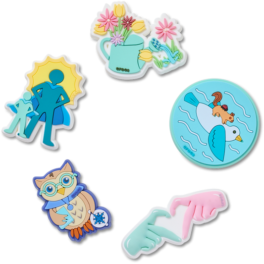 Got Your Back 5 Pack Jibbitz™ charms - Crocs