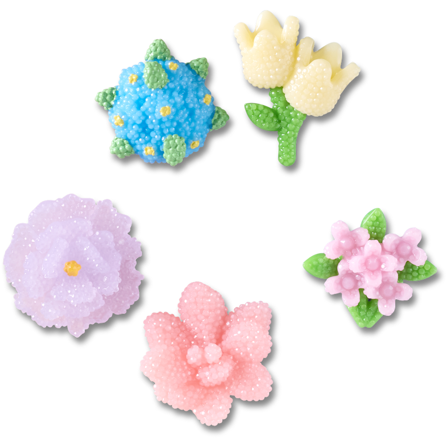 Beaded Flowers 5 Pack Jibbitz™ charms - Crocs