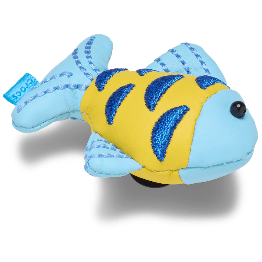 Blue and Gold Sparkle Fish Jibbitz™ charms - Crocs