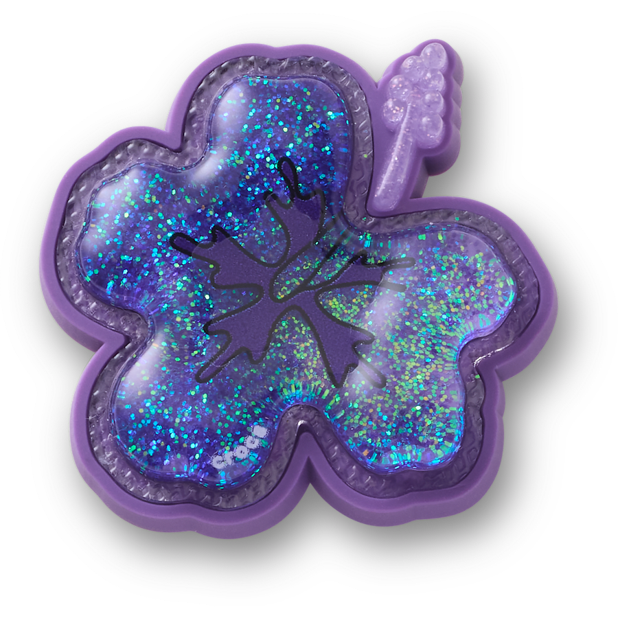 Squish Purple Hibiscus Jibbitz™ charms - Crocs