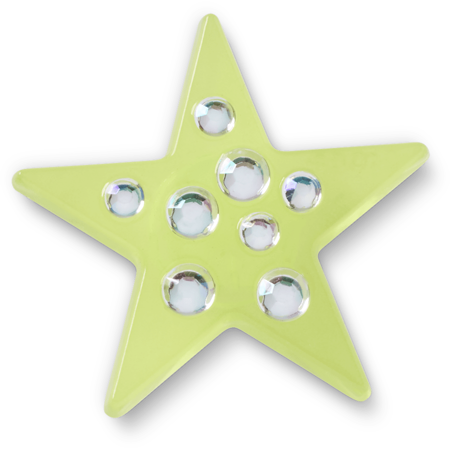 Green Gem Star Jibbitz™ charms - Crocs