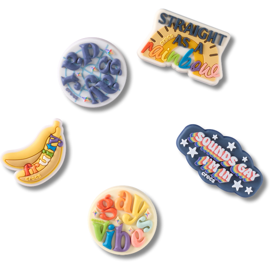Irreverent Pride 5 Pack Jibbitz™ charms - Crocs