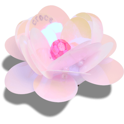 Sequin Pink Flower Jibbitz™ charms - Crocs