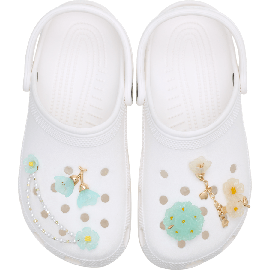 Blue Dainty Floral 5 Pack Jibbitz™ charms - Crocs