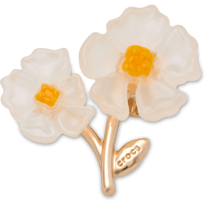 White Floral Blossom Jibbitz™ charms - Crocs