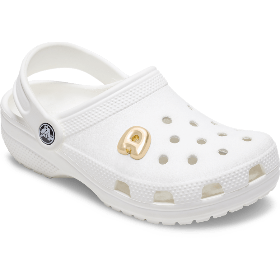 Gold Bubble Letter A Jibbitz™ charms - Crocs