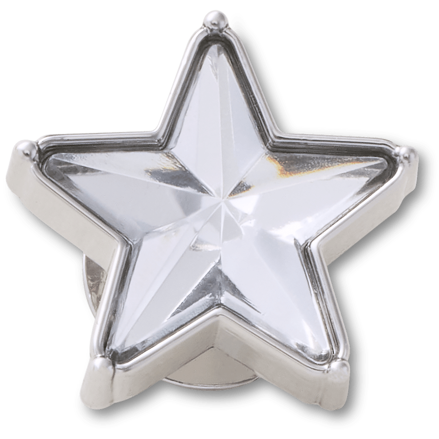 Silver Gem Sparkle Star Jibbitz™ charms - Crocs