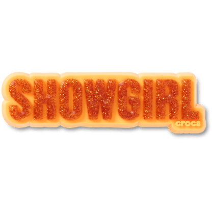 Orange Glitter Sign Jibbitz™ charms - Crocs