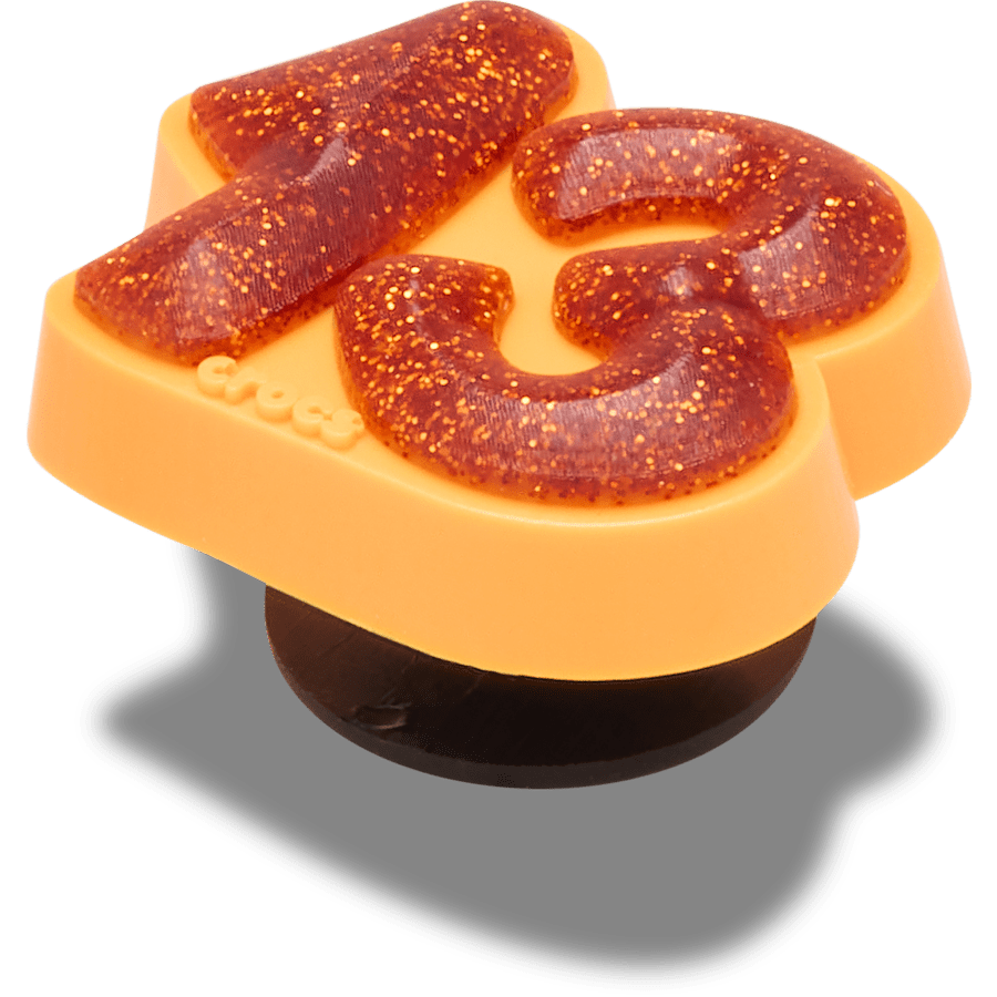 Orange Sparkly Number 13 Jibbitz™ charms - Crocs