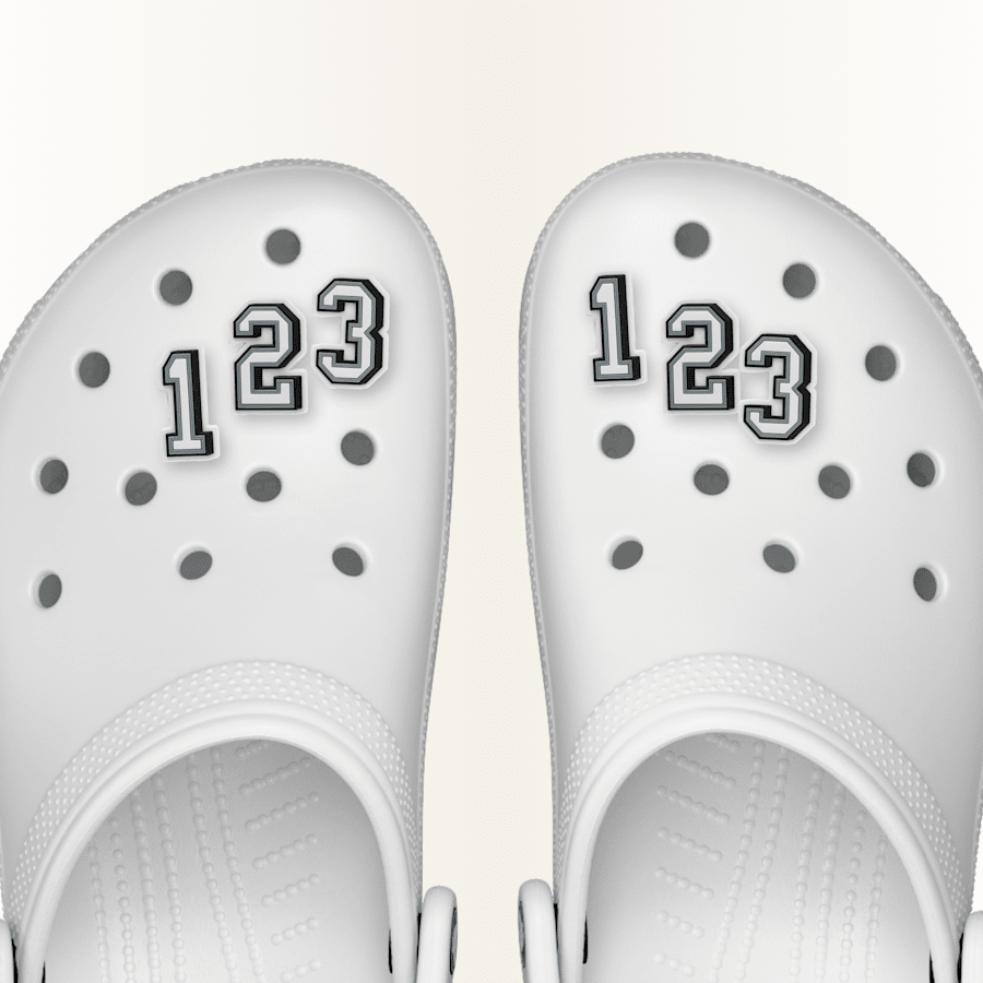 Number 0-9 Jibbitz Shoe Charm - Crocs
