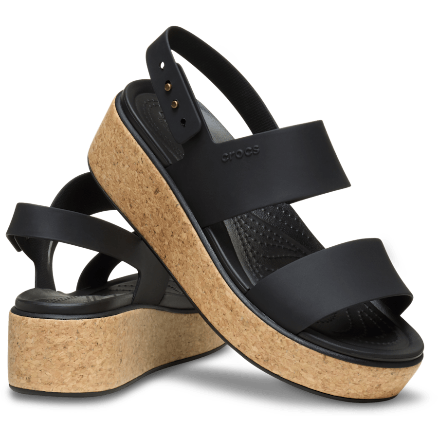 Brooklyn Cork Low Wedge - Crocs