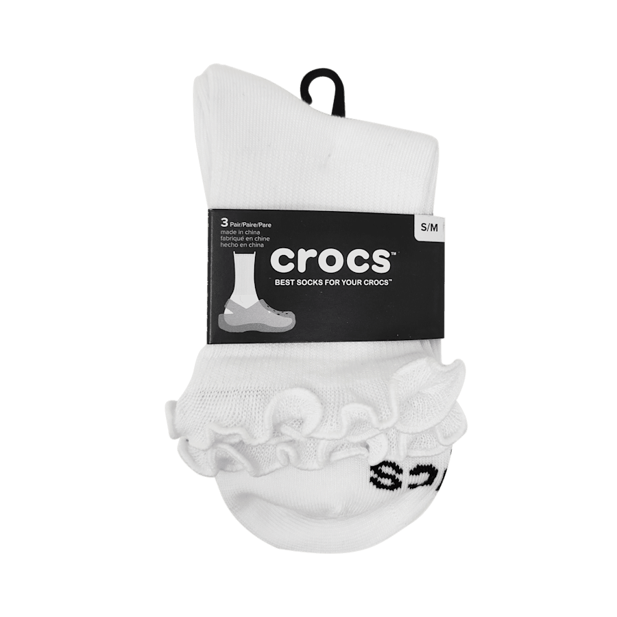 CrocsSocks Ruffle Ankle 3 PK - Crocs