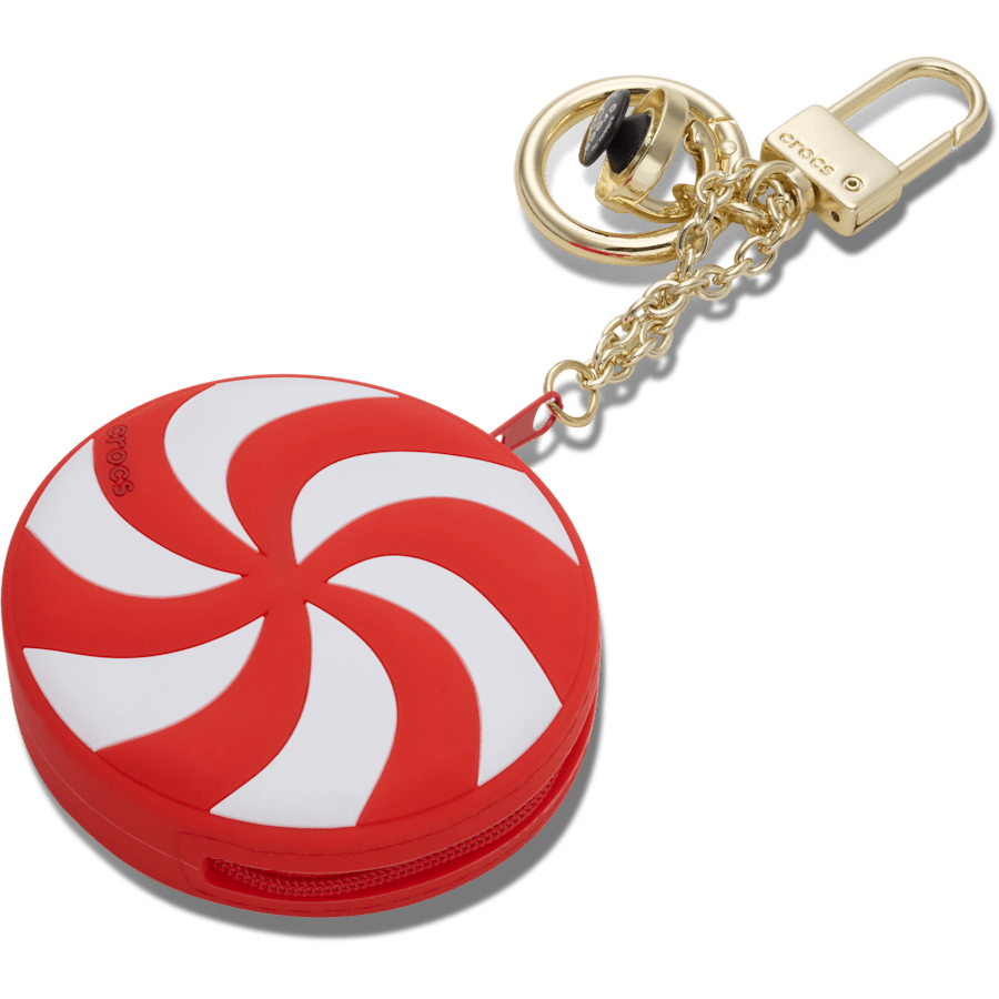 Peppermint Pouch Bag Charm - Crocs