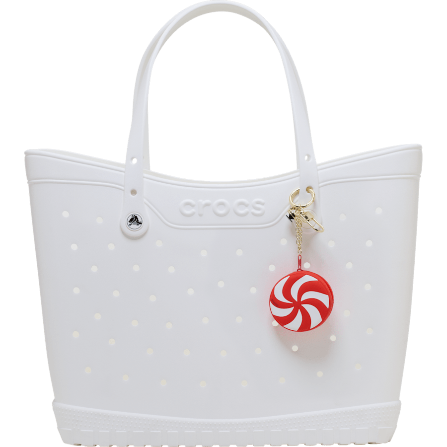 Peppermint Pouch Bag Charm - Crocs