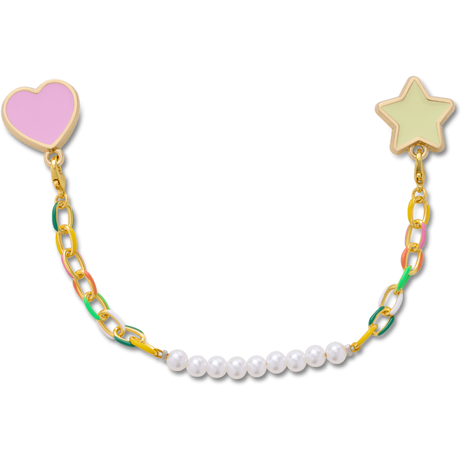 Pearl and Rainbow Bag Chain - Crocs