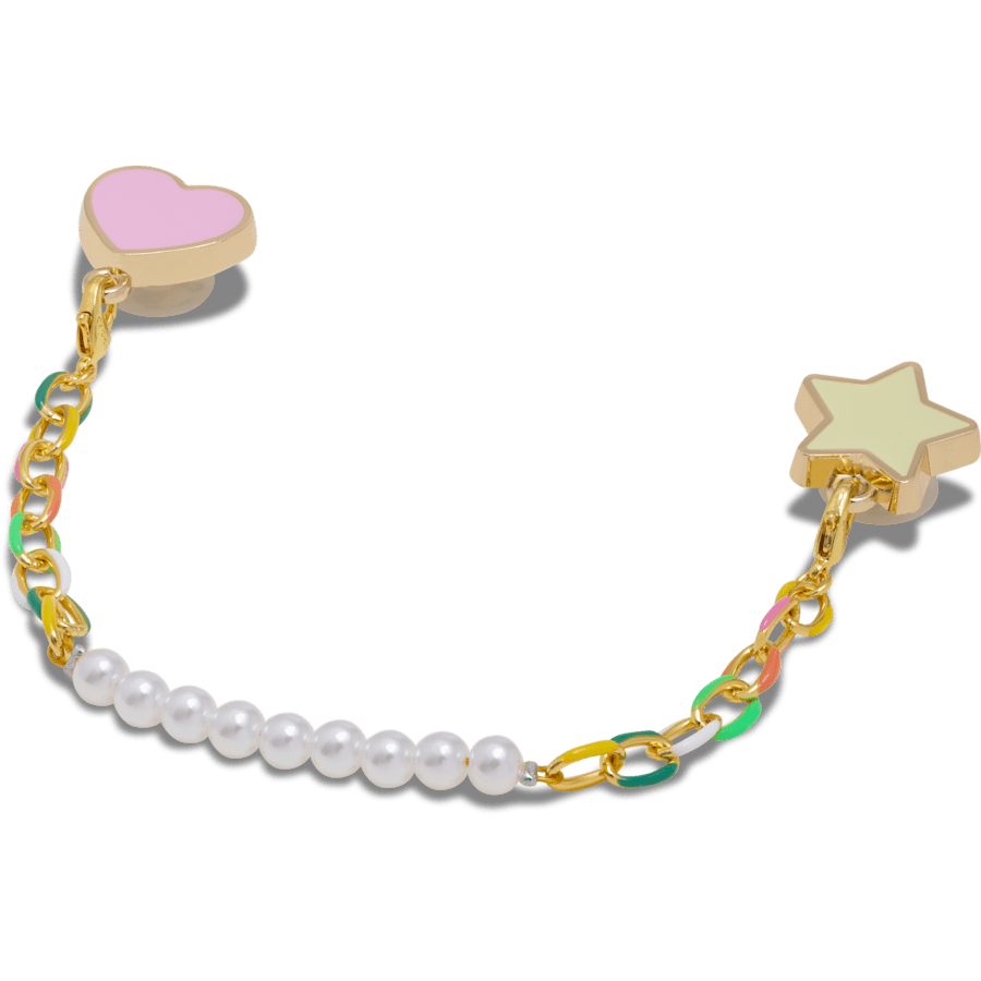 Pearl and Rainbow Bag Chain - Crocs